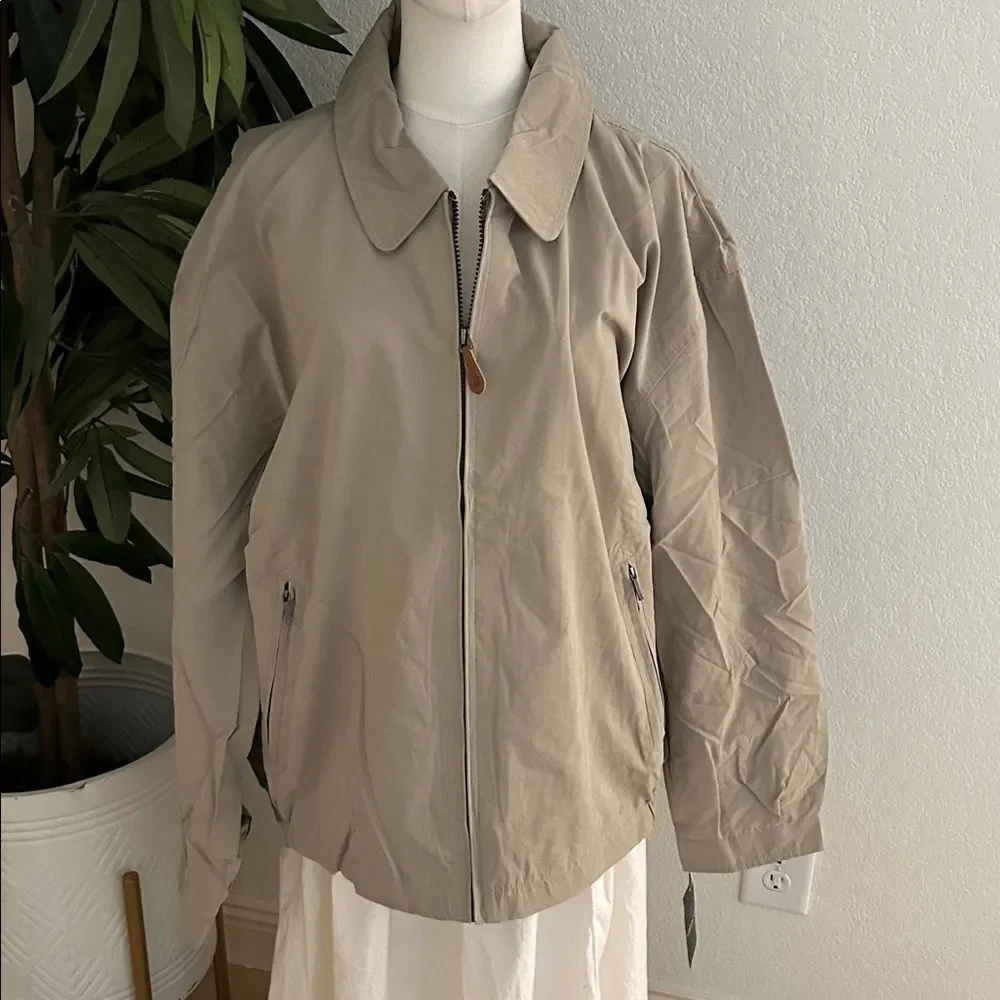 London Fog Men's Lightweight Jacket, Color is Cement, Size XXL, NWT